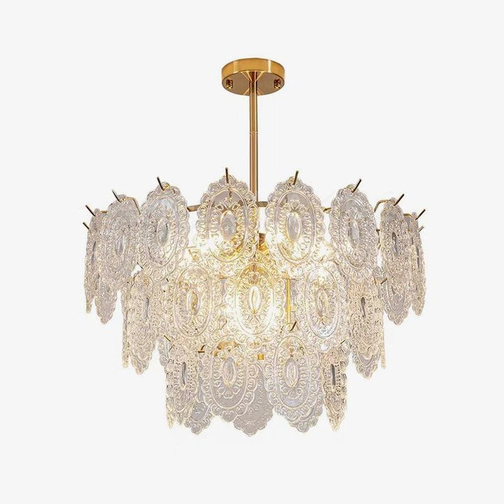 Modern Wave Glass Chandelier