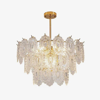 Modern Wave Glass Chandelier