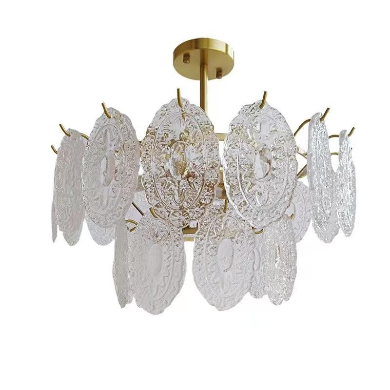 Modern Wave Glass Chandelier