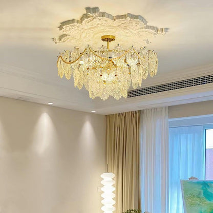 Modern Wave Glass Chandelier