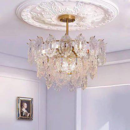 Modern Wave Glass Chandelier