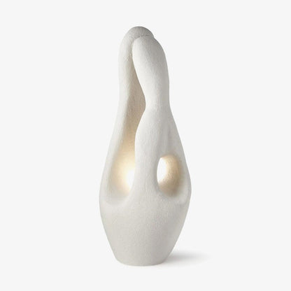 Modern White Polystyrene LED Floor Lamp
