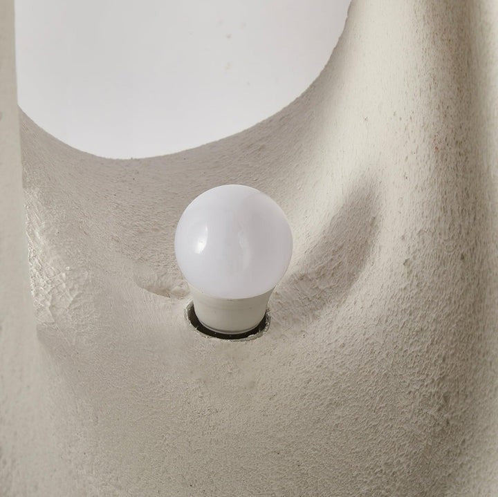 Modern White Polystyrene LED Floor Lamp