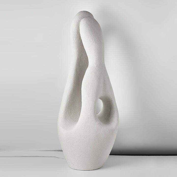 Modern White Polystyrene LED Floor Lamp