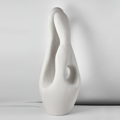 Modern White Polystyrene LED Floor Lamp