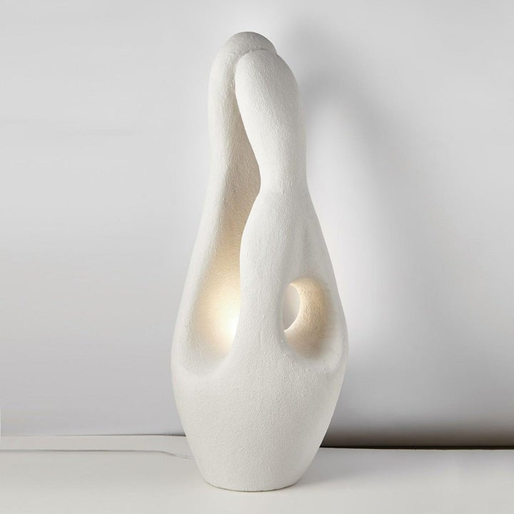 Modern White Polystyrene LED Floor Lamp