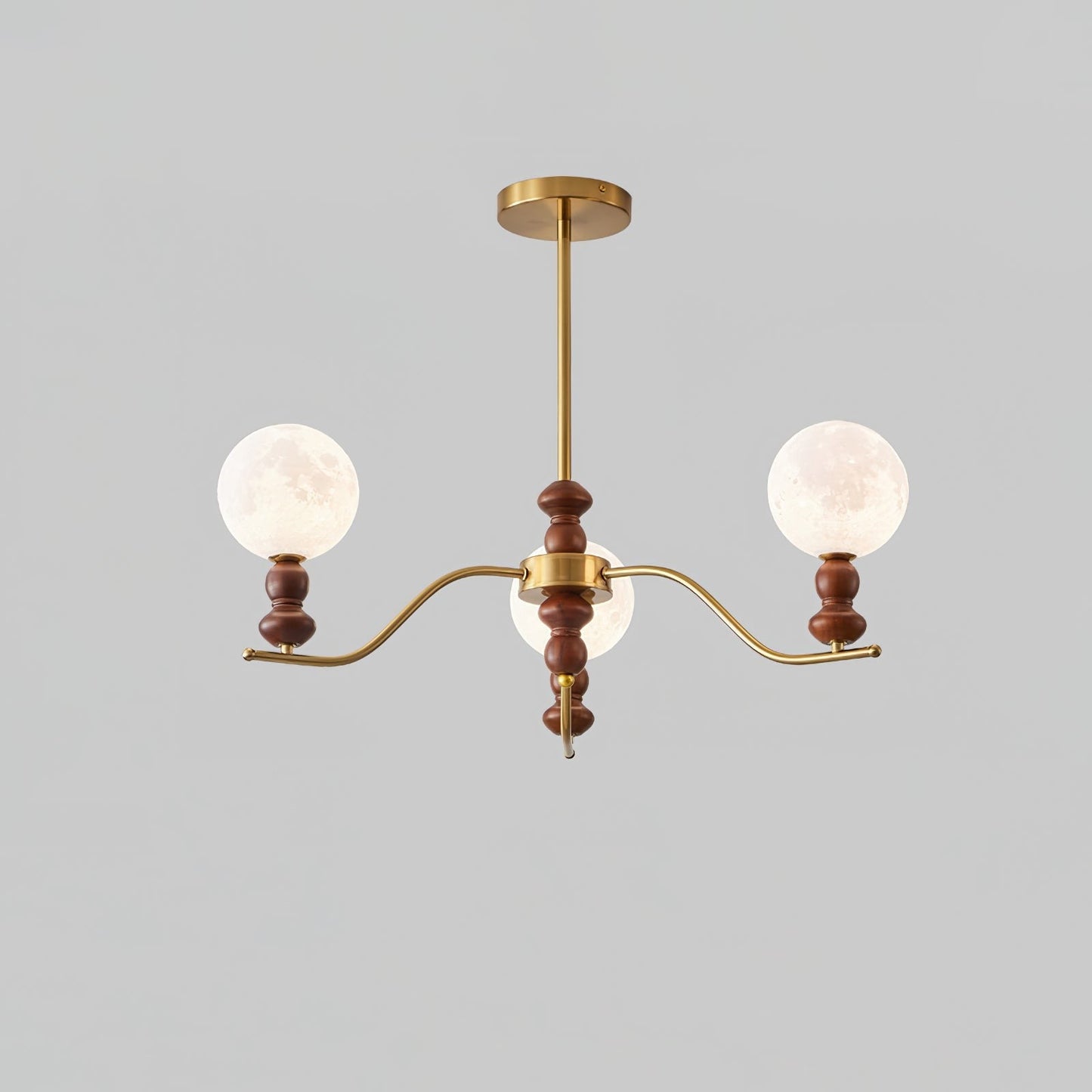 Moonlit Globe Glass Chandelier – Modern Ceiling Fixture