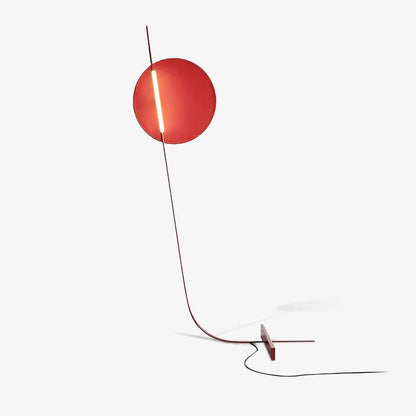 Motion-Inspired LED Floor Lamp with Sculptural Metal Frame