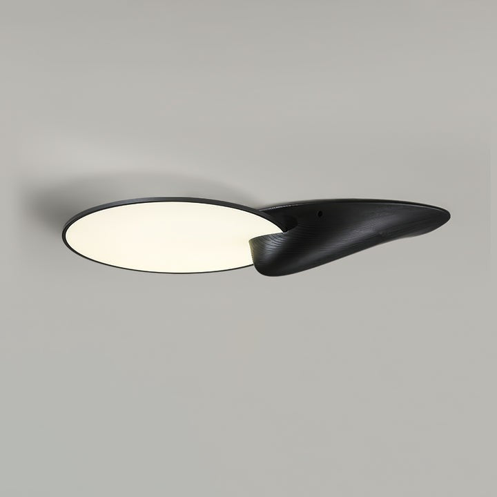 Mountain Peak LED Ceiling Light with Wood Accent