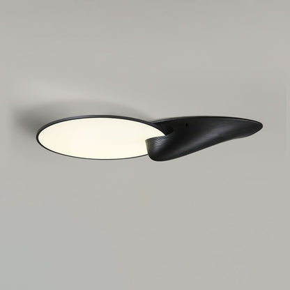 Mountain Peak LED Ceiling Light with Wood Accent
