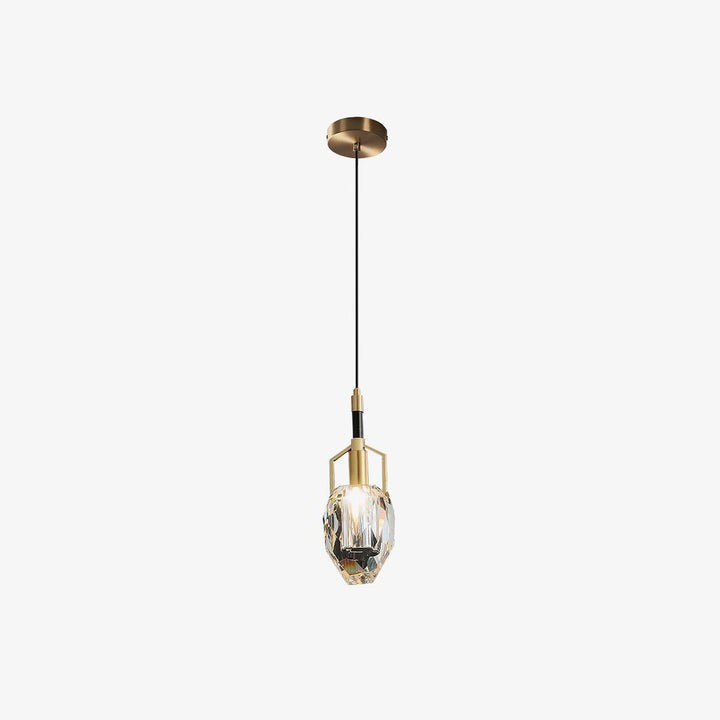 Mouth-Blown Crystal LED Pendant Light