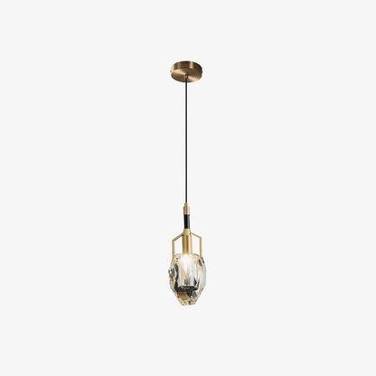 Mouth-Blown Crystal LED Pendant Light