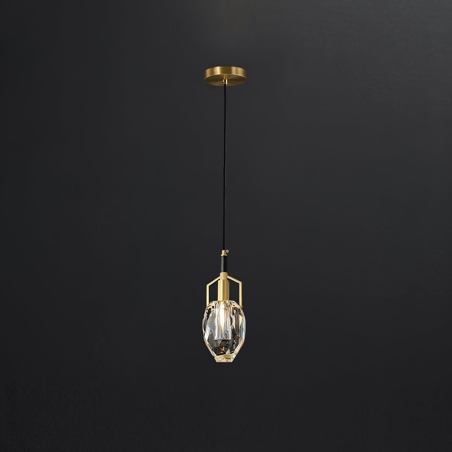 Mouth-Blown Crystal LED Pendant Light