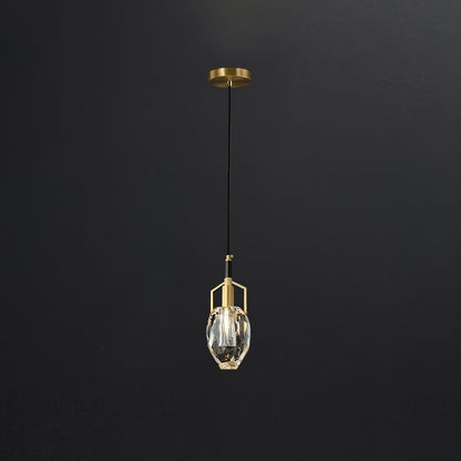 Mouth-Blown Crystal LED Pendant Light