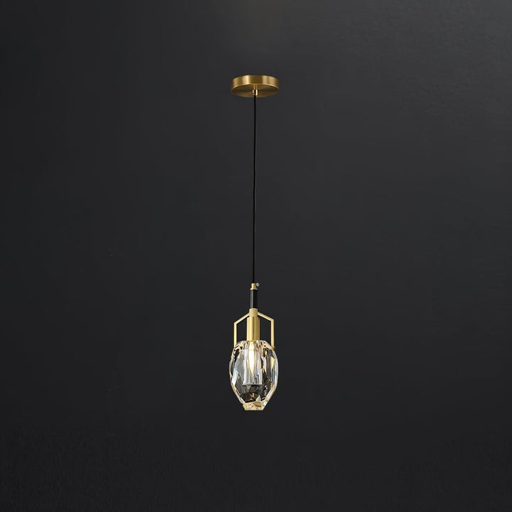Mouth-Blown Crystal LED Pendant Light