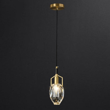 Mouth-Blown Crystal LED Pendant Light