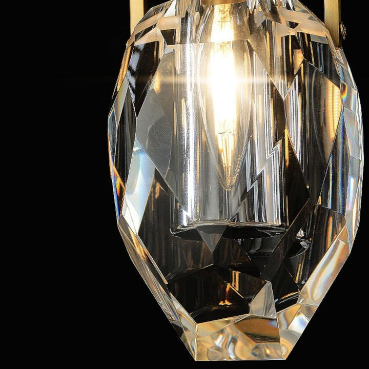 Mouth-Blown Crystal LED Pendant Light