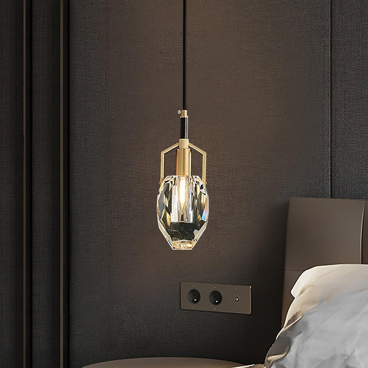 Mouth-Blown Crystal LED Pendant Light