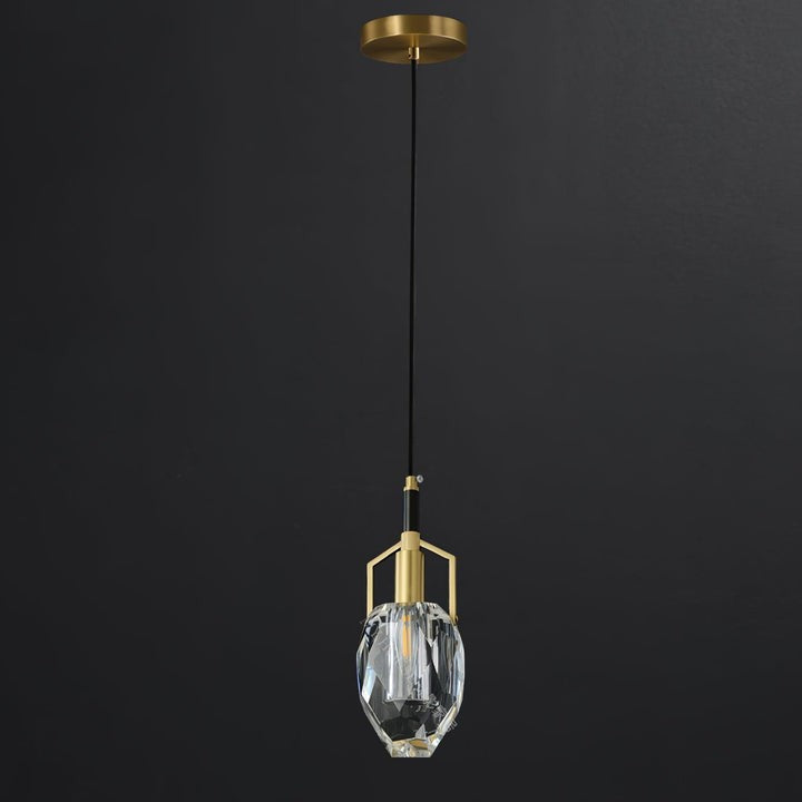Mouth-Blown Crystal LED Pendant Light