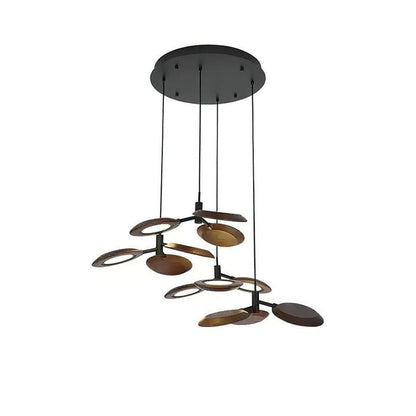 Natural Floating Wood LED Chandelier