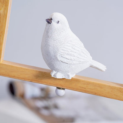 Nordic-Style Wooden &amp; Resin Bird Pendant Lamp
