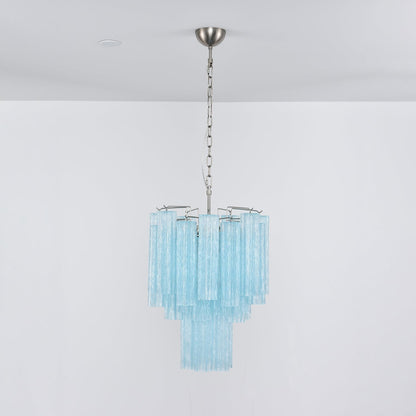 Ocean Blue Murano Glass Chandelier