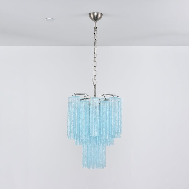 Ocean Blue Murano Glass Chandelier