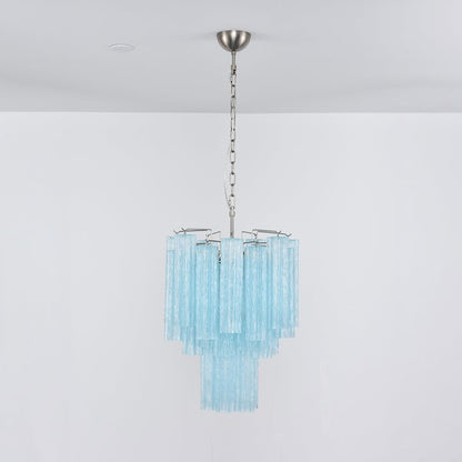Ocean Blue Murano Glass Chandelier