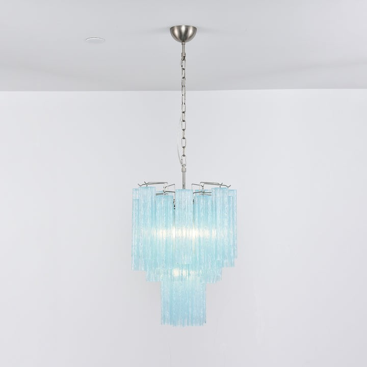 Ocean Blue Murano Glass Chandelier
