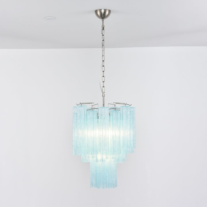 Ocean Blue Murano Glass Chandelier