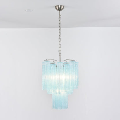 Ocean Blue Murano Glass Chandelier