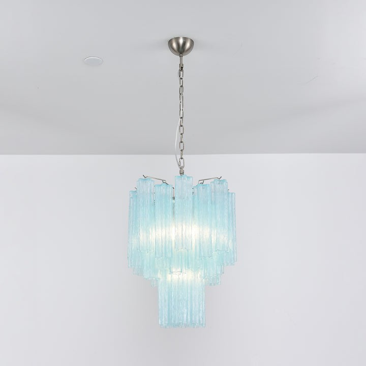 Ocean Blue Murano Glass Chandelier