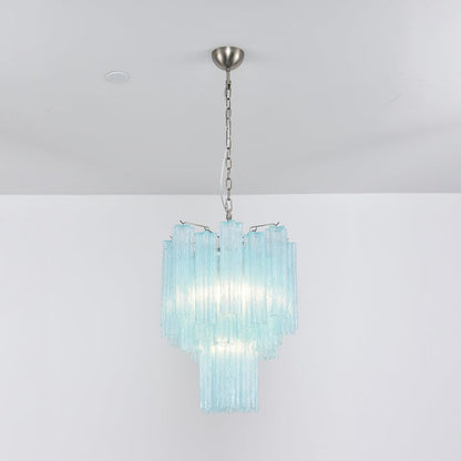 Ocean Blue Murano Glass Chandelier