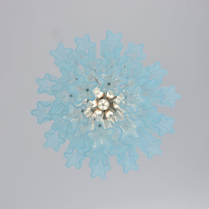 Ocean Blue Murano Glass Chandelier