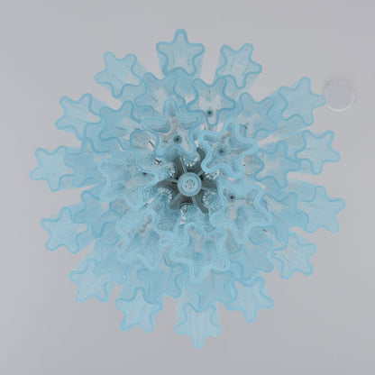 Ocean Blue Murano Glass Chandelier