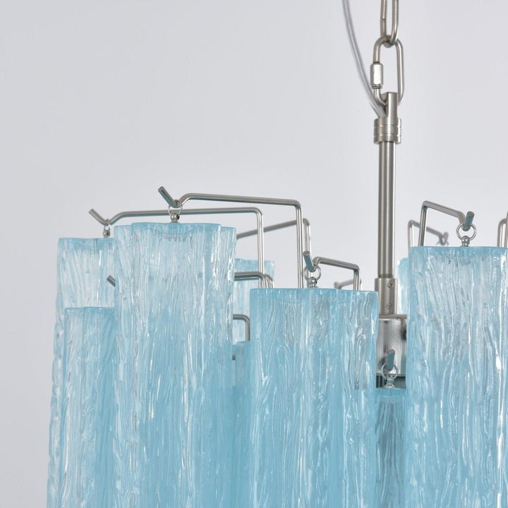 Ocean Blue Murano Glass Chandelier