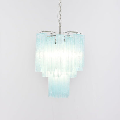 Ocean Blue Murano Glass Chandelier