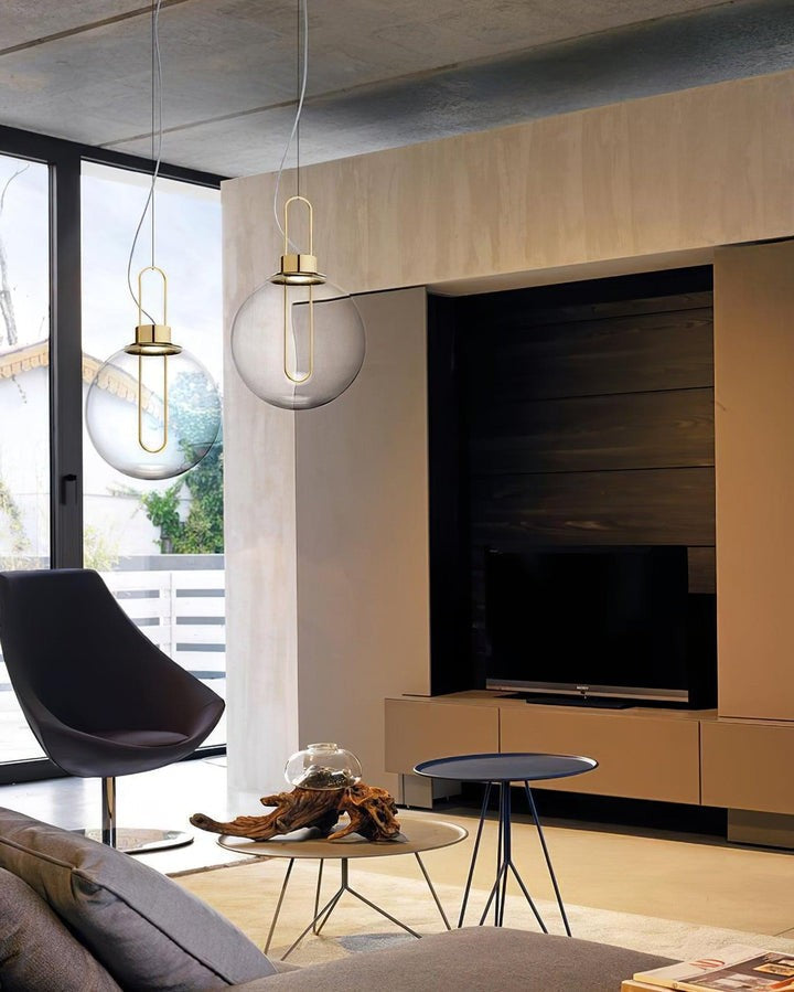 Orb LED Glass Pendant Light