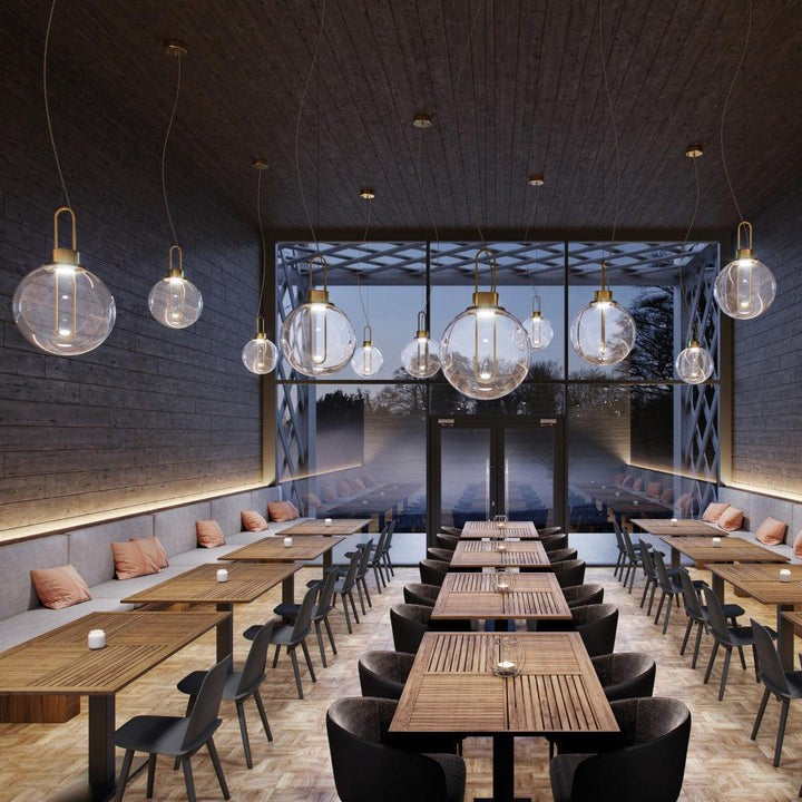 Orb LED Glass Pendant Light