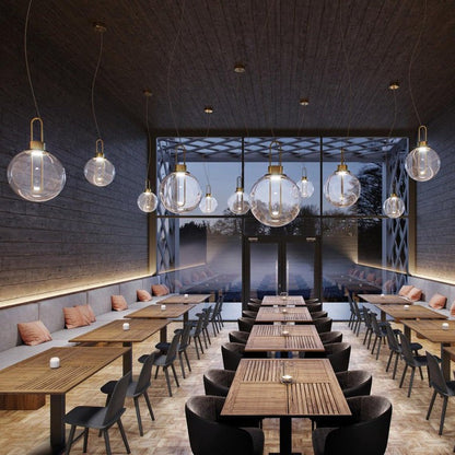 Orb LED Glass Pendant Light
