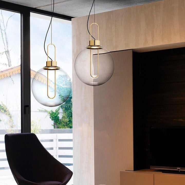 Orb LED Glass Pendant Light