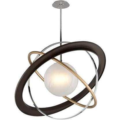 Orbital Ring Frosted Glass Pendant Light