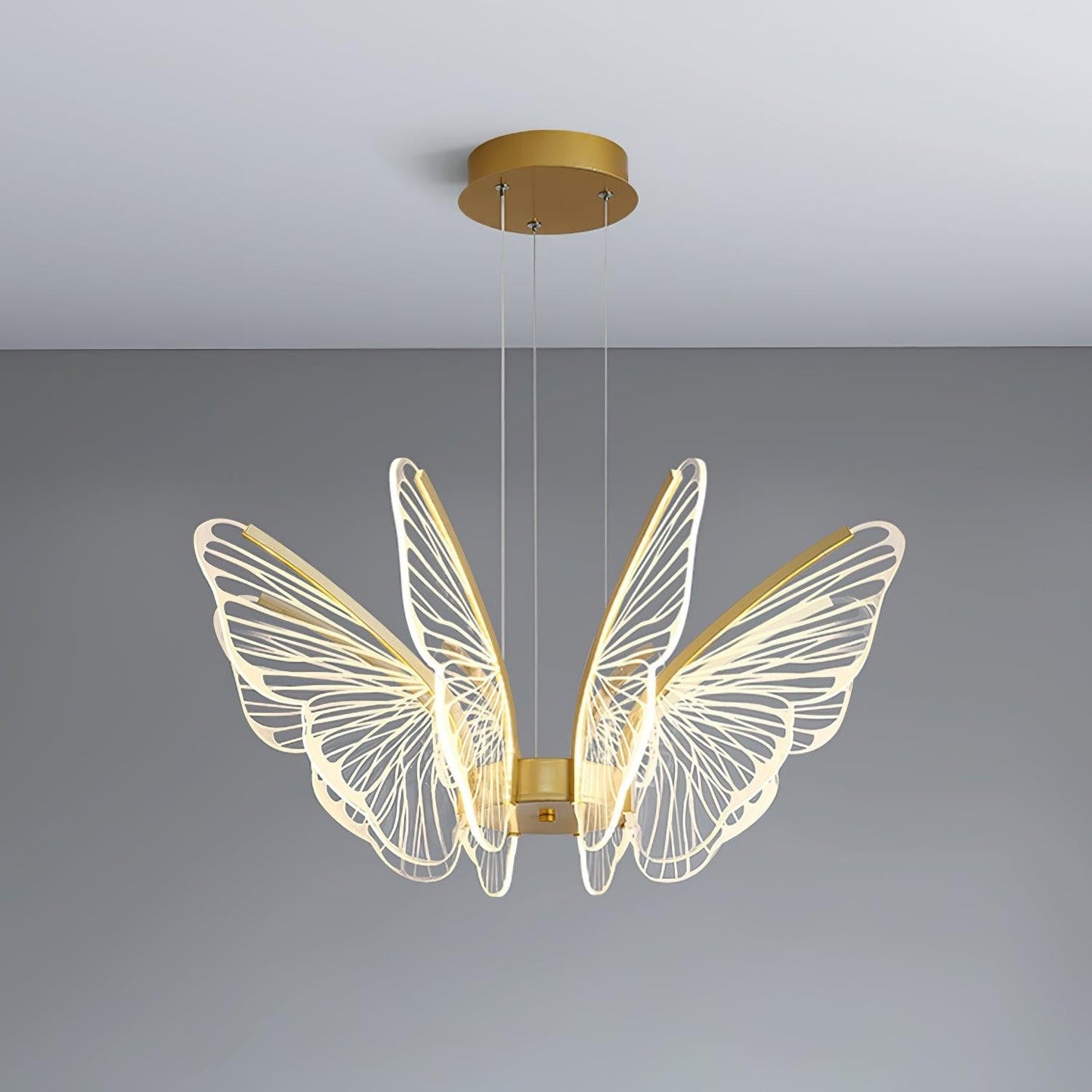 Orchid-Inspired LED Ceiling Chandelier