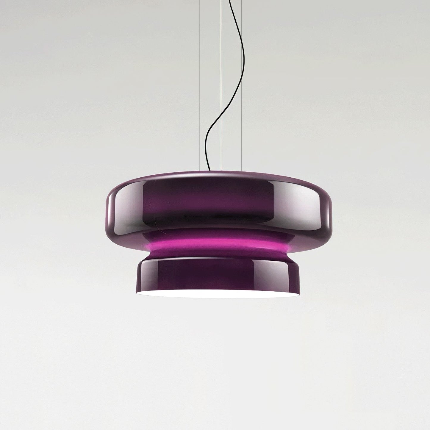 Organic Blown Glass Dome Pendant Light