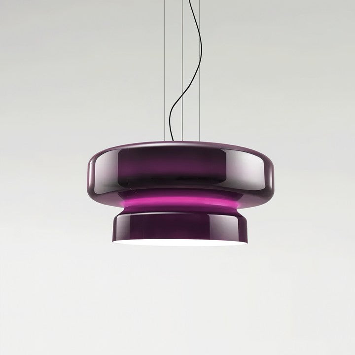 Organic Blown Glass Dome Pendant Light