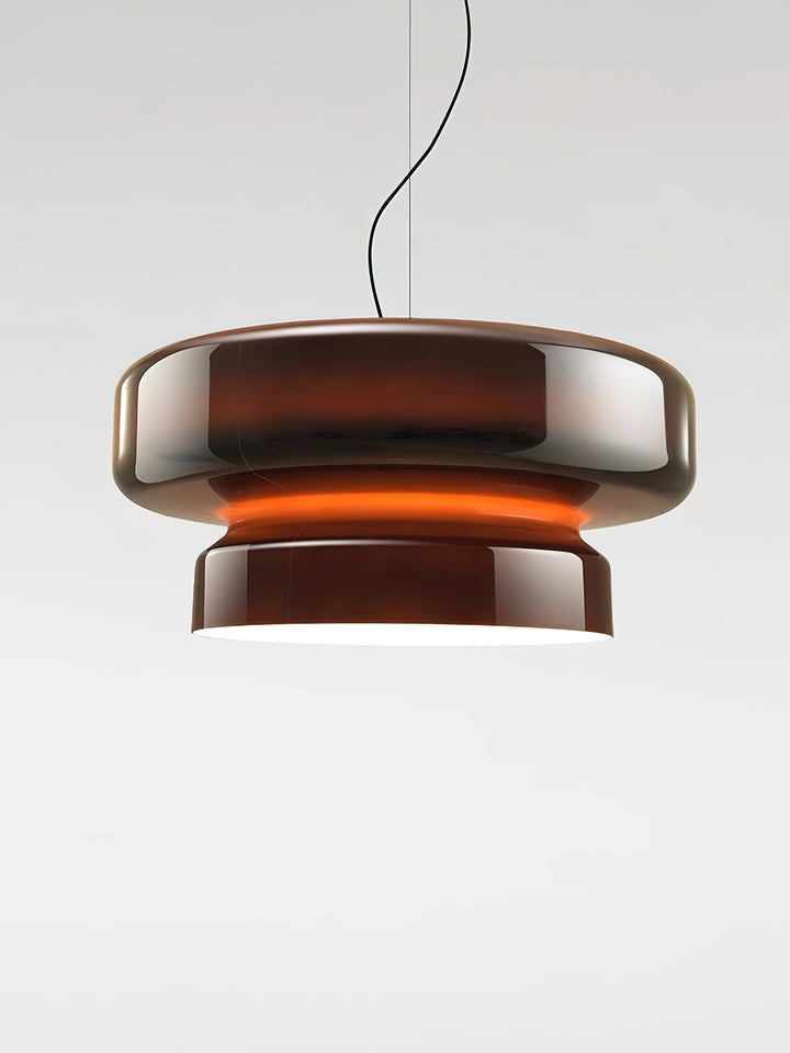 Organic Blown Glass Dome Pendant Light
