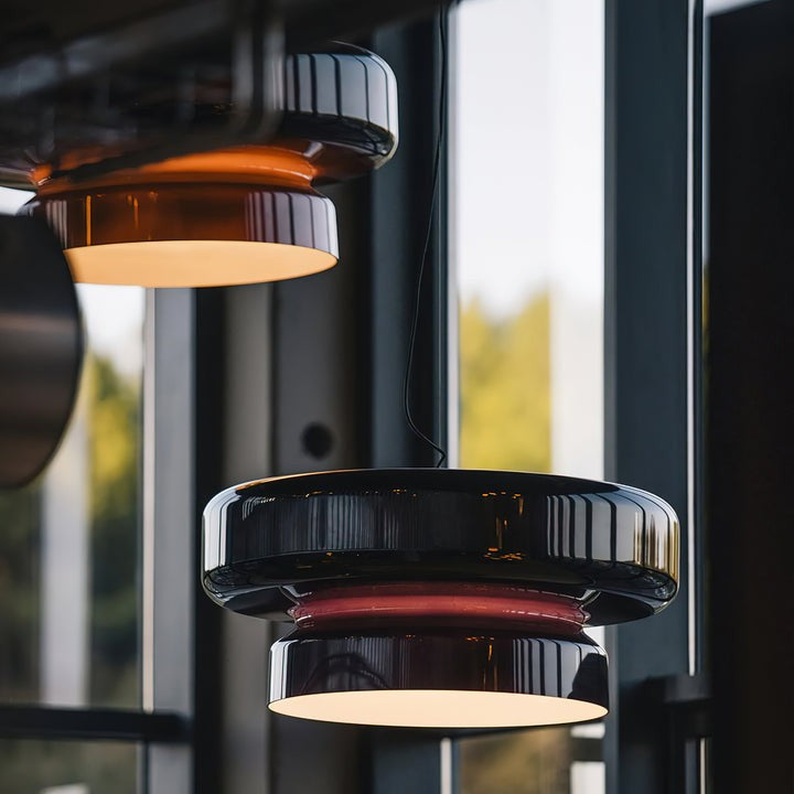 Organic Blown Glass Dome Pendant Light