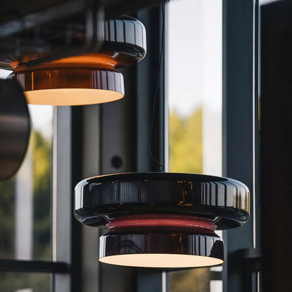Organic Blown Glass Dome Pendant Light