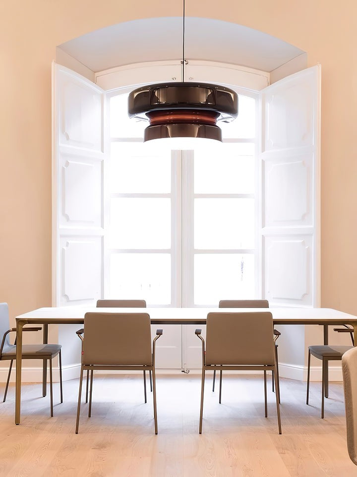 Organic Blown Glass Dome Pendant Light