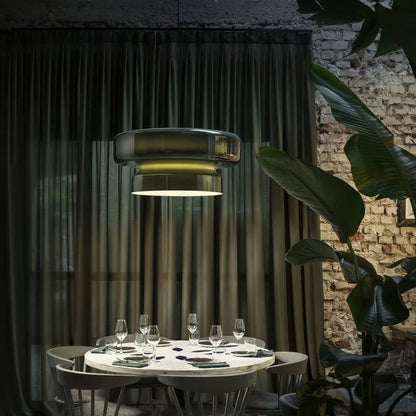 Organic Blown Glass Dome Pendant Light
